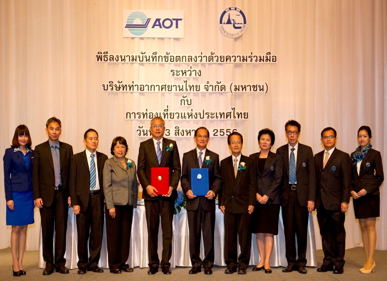 Airports of Thailand PLC and Tourism Authority of Thailand pool their resources to achieve broad level of tourism promotion goals