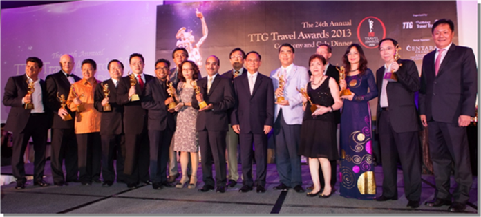 Thailand won Destination of the Year 2013 Award