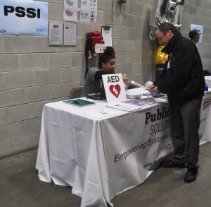 Public Safety Solutions provided information about the Chicago HeartSave Program and distributed schedules for upcoming CPR/AED training classes.