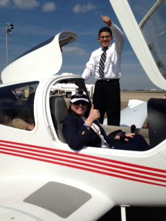 © Houston Airport System High School Junior, Ronald Mejia, is pursing a career in aviation with the help from the HAS Aviation Club.