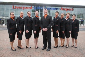 easyJet celebrates 15 years of operation from Liverpool John Lennon Airport by welcoming 17 new Cabin Crew