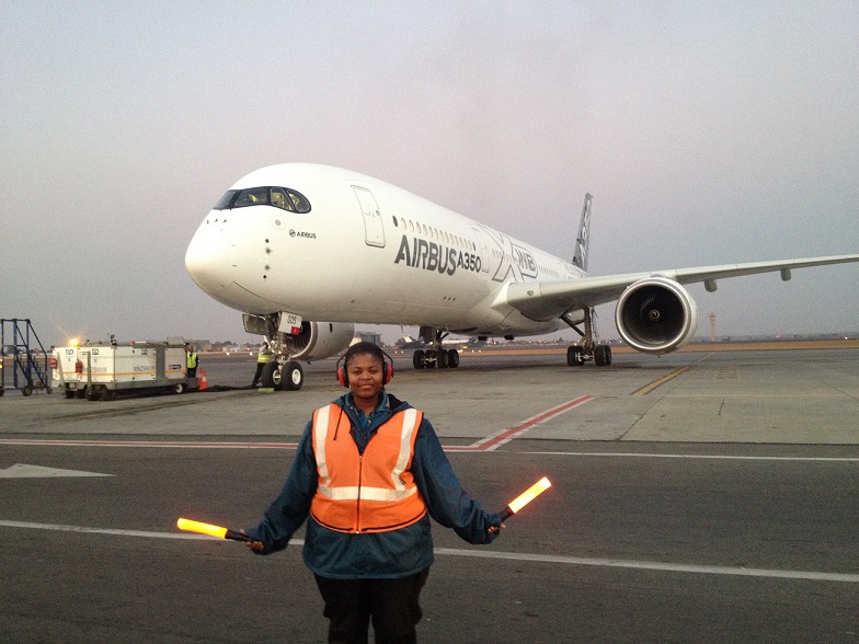 Airbus A350XWB made its African debut at O.R. Tambo International Airport