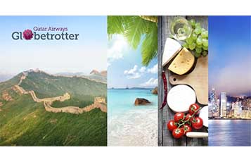 The Qatar Airways FFP Globetrotter campaign offers rewards on travel to a number of worldwide destinations.