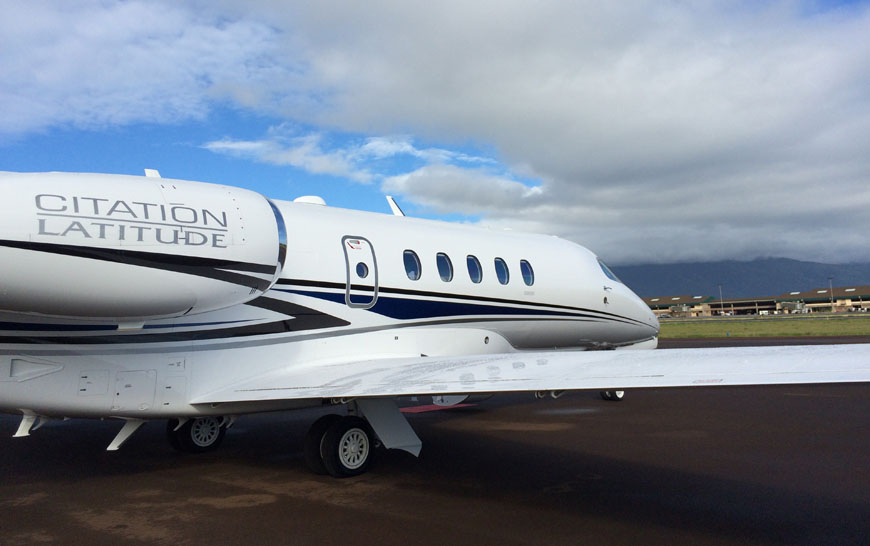 Textron Aviation Cessna Aircraft Company demonstrated the trans-Pacific capability of its newly FAA-certified Citation Latitude between the U.S. West Coast and Hawaii 