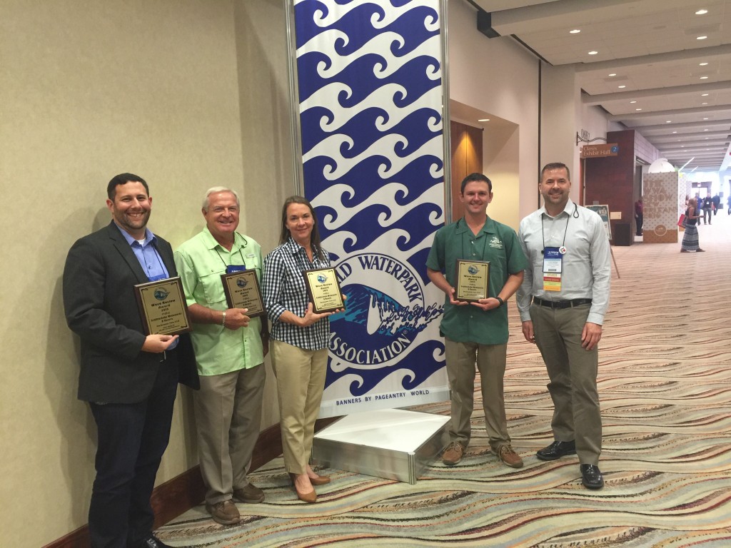 Schlitterbahn Waterparks and Resorts won 4 awards at the annual Wave Review Competition by the WWA in Palm Springs 