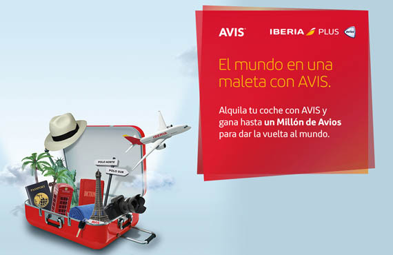 Avis Car Rental e Iberia estrenan “El Mundo en una maleta”, una promoción con la que repartirán cinco millones de Avios entre sus clientes para dar la vuelta al mundo