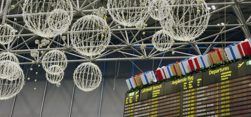 Helsinki Airport brings Finnish style Christmas to passengers this year 