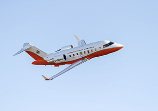  Hong Kong Government Flying Service's Specialized Challenger 605 Aircraft in flight