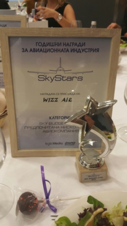 Wizz Air – winner in the “Sky Budget Star 2015” category 