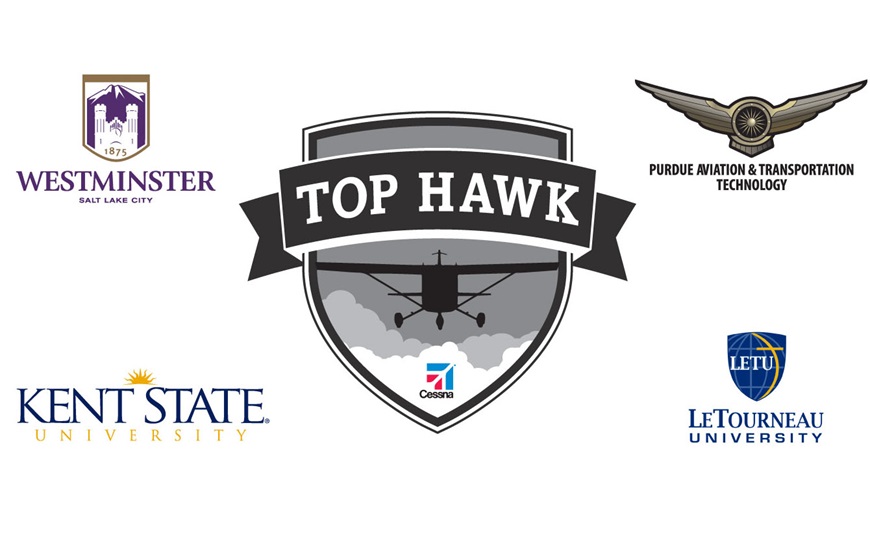 Cessna Aircraft Company announces partner universities selected for its 2016 Top Hawk program  