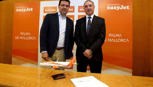 easyJet will base three Airbus A319/320 aircraft in Palma between March and October from 2017 