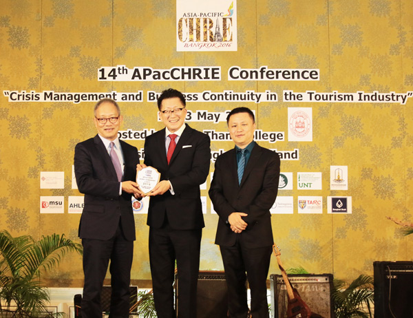 Dusit International's Mr Chanin Donavanik awarded APacCHRIE Lifetime Achievement Award