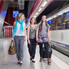 Passengers can again use the new train station that gives direct access to the departures hall in Brussels Airport 