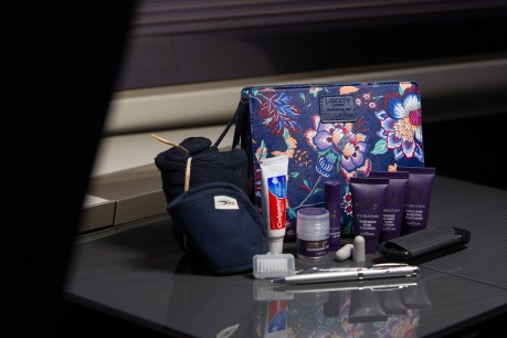 British Airways introduces Liberty London wash bags to customers flying in First