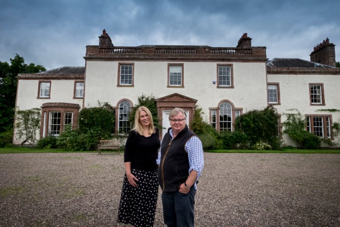 Linthill House in the Scottish Borders re-opened as self-catering holiday accommodation following extensive refurbishment 