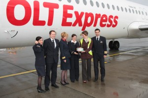 First OLT Express flight from Dresden arrives at Budapest Airport