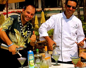 Jeremy Sidman and Rabii Saber creating the Manele Margarita