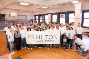 More than 60 Hilton Worldwide Team Members partnered with Chicago Cares and returned to Dewey Elementary Academy in downtown Chicago to continue work begun in June to revitalize the school's facilities. Learn more about the more than 300 Global Week of Service projects at www.hiltonworldwide.com/serve.