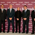 Qatar Airways Chief Executive Officer Akbar Al Baker, pictured centre, at Nikola Tesla International Airport following the airline’s launch of flights to Belgrade, Serbia. Pictured with him from left to right are Qatar’s Ambassador to Romania His Excellency Saad Mohamed Al-Kobaisi; Chief Executive Officer of Airport Nikola Tesla Mr. Velimir Radosavljević; Serbian State Secretary for Tourism, Mr. Goran Petković; and His Excellency Mihailo Brkic, Ambassador of the Embassy of the Republic of Serbia to Kuwait and responsible for Qatar.