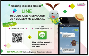 TAT Launches “Amazing Thailand” Official LINE Account, Offers Fun Stickers for Download until Dec 26