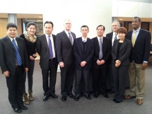 The six-person delegation from Beijing met with CDA staff from O'Hare's operations, design and construction sections.
