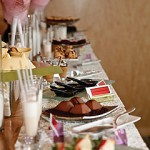 Delicious chocolate temptations on A Chocolate Holiday Buffet