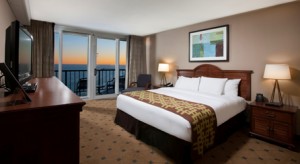 Hilton Myrtle Beach Resort at Kingston Shores, an oceanfront resort complex in Myrtle Beach, has joined with Comedy Zone to offer a romantic and hilarious way to welcome the New Year. Credit: Hilton Hotels & Resorts. 