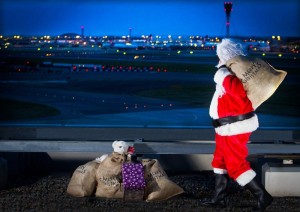 Santa Lands at Heathrow