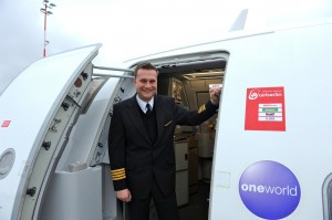 Thomas Schuster, pilot at airberlin, flies flight guests from Moscow to Berlin on the 24th of December.  