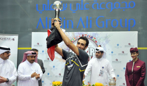 World Champion Ramy Ashour from Egypt wins this year’s squash tournament in Doha