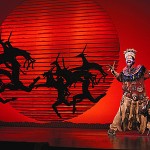 Buyi Zama as Rafiki in "The Circle of Life” from THE LION KING National Tour. c)Disney. Photo Credit: Joan Marcus