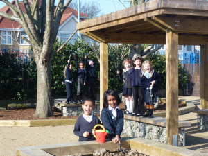 Heathrow Community Fund Bedfont Primary School eco garden