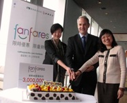 Cathay Pacific and Dragonair have created a buzz with the launch of “fanfares” website – attracted more than 3 million hits