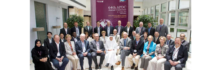 Qatar Airways hosted the 64th Annual Airline Personnel Directors’ Council (APDC) conference for airline HR management from around the world. Pictured in Doha with CEO Akbar Al Baker (centre front row) are delegates, including HR management from Qatar Airways.