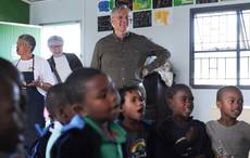 Deutsche Lufthansa AG Chairman Christoph Franz visited HelpAlliance project iThemba School Capricorn in South Africa