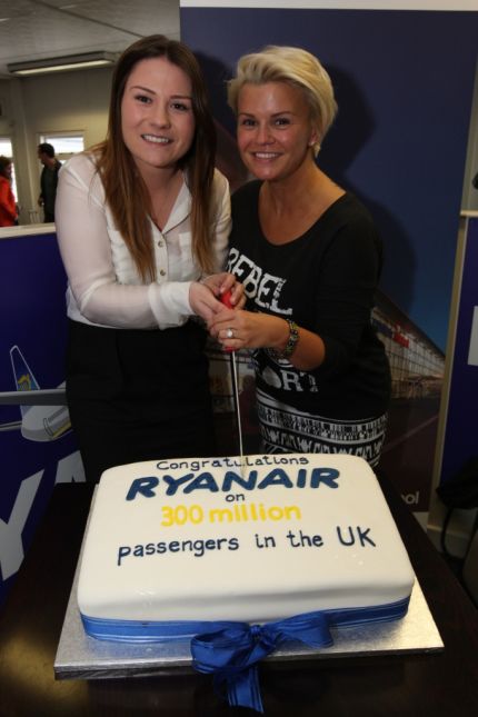 Europe’s only ultra-low cost carrier Ryanair celebrated its 300mth UK passenger with ceremony at Liverpool John Lennon Airport