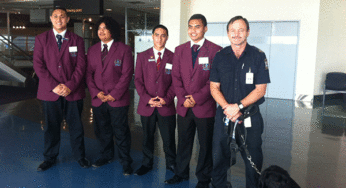 Local high schools students visited Auckland Airport