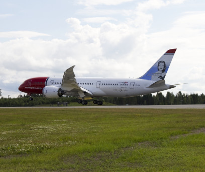 Norwegian’s first 787 Dreamliner landed at Oslo Airport Gardermoen (OSL)