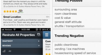 Revinate first hospitality software company in the Online Reputation Management industry to offer native iPhone app for hoteliers