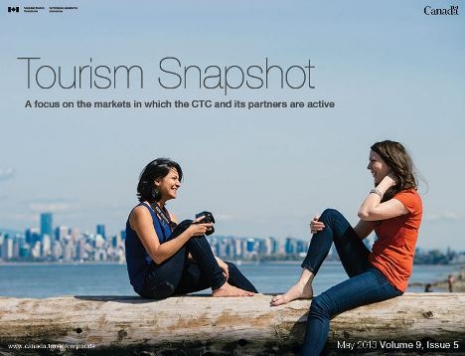 Canadian Tourism Commission reports international visitor numbers to Canada soared through the one-million barrier in May 2013