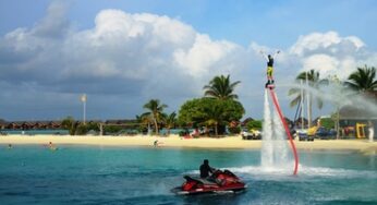 LUX* Maldives takes conventional water sports to the next level with the country’s latest extreme sport addition the FLYBOARD