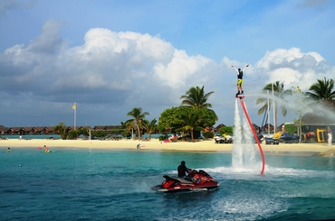 LUX Maldives takes conventional water sports to the next level with the country's latest extreme sport addition the FLYBOARD