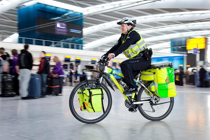 Heathrow's bicycling paramedics