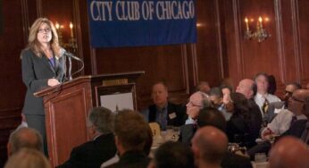 Chicago Department of Aviation (CDA) Commissioner Rosemarie S. Andolino addressed the City Club of Chicago