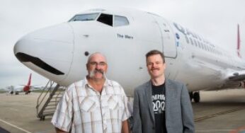 Cricket legend Merv Hughes flying the flag for men’s health with help from Qantas