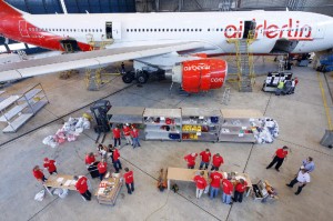 The objective of the “Papa Charlie” Clear Out Mission was to identify those items which are not absolutely essential to flying the plane, in order to further optimise airberlin’s ecological footprint.