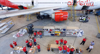 airberlin removes not permanently attached objects from its A330 to save fuel and reduce CO2 emissions