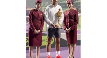 The World Number 1 men’s tennis player Rafael Nadal won the Qatar ExxonMobil Open 2014 championship