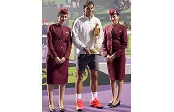 The World Number 1 men’s tennis player Rafael Nadal won the Qatar ExxonMobil Open 2014 championship 