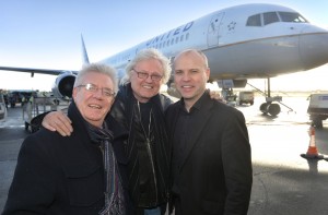 U.S. singer songwriter Chip Taylor arrived at Belfast International Airport  for series of concerts as part of the United Airlines Belfast Nashville Songwriters Festival